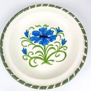 Metlox Poppytrail Blue Poppy Flower Plate